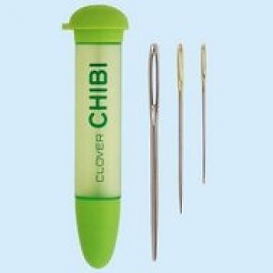 New Clover CHIBI Yarn or Darning needles and holder