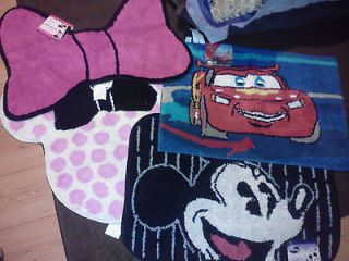 Minnie Mouse Mickey Mouse Bath Mat Rug Disney Cars Rug childrens Room