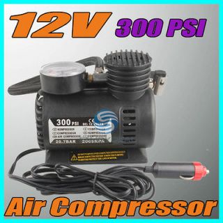 12V 300 PSI Portable Electric Auto Car Pump Air Compressor Tire