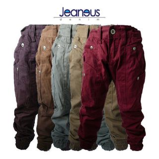BOYS ZICO CHINO DROP CROTCH JOGGER JEANS 5 COLOURS AGES 2/3 3/4 5/6 7
