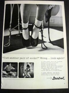 Vintage 1954 Durene Socks & Underwear Cute Little Boy & Girls Shoes