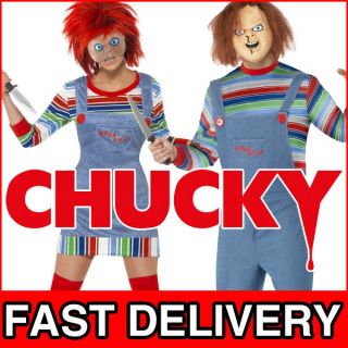 Chucky Doll Mens & Ladies Halloween Childs Play Fancy Dress Costume