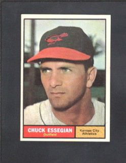 1961 TOPPS Baseball #384 CHUCK ESSEGIAN(L 1)NRMT+