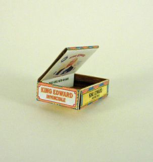 Dollhouse Miniature King Edward Cigar Box w/ cigars