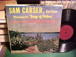 SAM CARSER LP BARITONE SONGS OF VICTORY SCOTT DOUGLAS