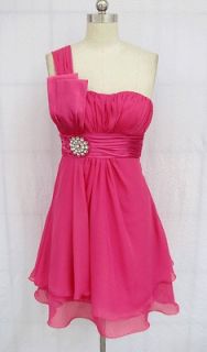 EN643 PINK PLEATED PADDED BEADED BRIDESMAID WEDDING PROM PAGEANT
