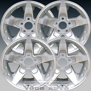 2001 2004 Chevy S10 16x8 Factory Replacement Silver Machined Wheel Set
