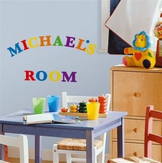 Colorful Alphabet Letters Wall Stickers Decals Nursery