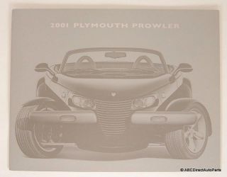 2001 Plymouth Prowler Saver Dealer Sales Brochure