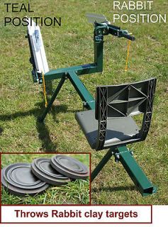 Newly listed DOUBLE ARM SEATED CLAY PIGEON TRAP, CLAY TARGET THROWER