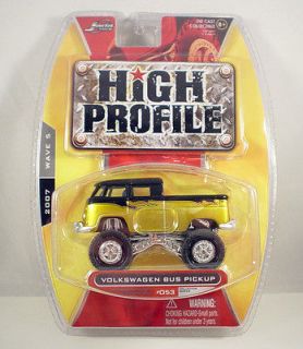 64 Scale HIGH PROFILE VOLKSWAGEN BUS PICKUP Gold Black CLTR 053 Wave 5