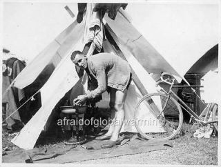 . 1935. Australia. Cyclists Tent Camp During Long Distance Road Race