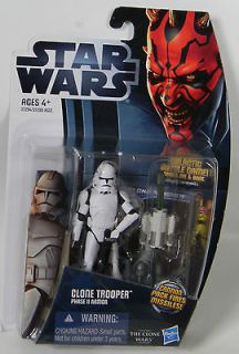CLONE TROOPER PHASE 2 II ARMOR Star Wars 2012 NEW Action Figure #CW2