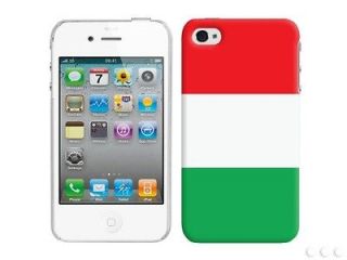 iPhone 4 4S Italy Italian Flag Bandiera Cellet Rubberized Protector