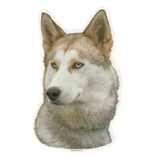 Dog Breed Decal Siberian Husky Red/Grey 18 cm x 11 cm