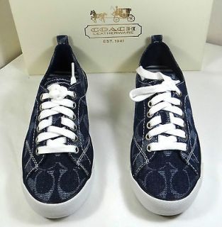 COACH SUZZY INDIGO SNEAKERS SHOES 5 12