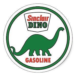 20 Vintage Sinclair Dino sign stickers   oilfield stickers, hard hat