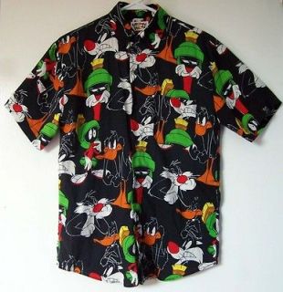 Looney Tunes BOY *Martian Marvin *Sylvester & *Daffy Duck Black Shirt