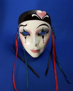 Mysterious Vintage 1989 Made in USA Clay Art Ceramic Mask