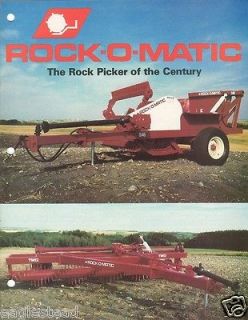 Farm Implement Brochure   Rock O Matic   Rock Picker Vonda
