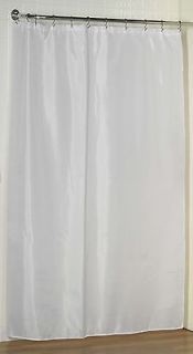Extra Long Fabric Shower Curtain Liner/Water repellent/Weighted Hem/78