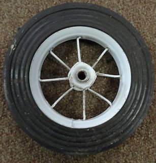 Vintage Rear Wheel for Trike Tricycle Hard Semi Pneumatic Tires 7 3/8