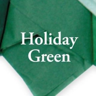 HOLIDAY GREEN TISSUE Paper Large 20 x 30 Top Quality Satin Wrap