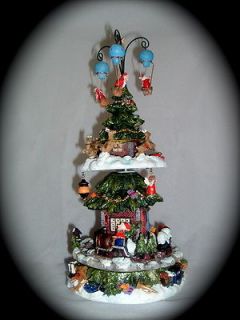 Christmas Tree Music Box Ceramic, Rotating