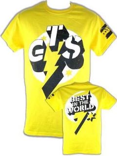 CM Punk GTS Go To Sleep Yellow Short Sleeve T shirt
