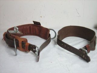 ot 30) Buckingham DRS Leather Linemans Body Belt Size 22 w/ 2020