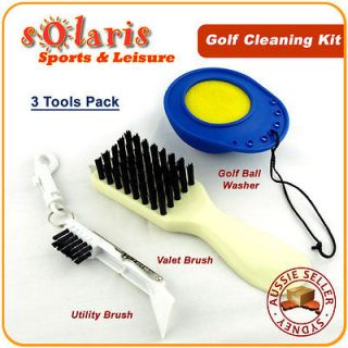 Golf Cleaning Tools Value Combo Pack Utility Brush+Valet Brush+Golf