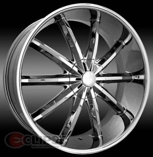 22 inch ELR17 chrome wheels rims Chrysler 300c 5x115