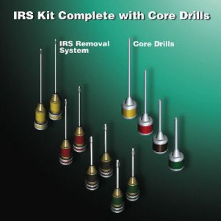 Newly listed IRS Removal Sys 8+4 Core Drills ENDODONTIC FILE REMOVAL