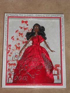 listed NEW, HOLIDAY BARBIE 2012, COLLECTOR BARBIE, AFRICAN AMERICAN