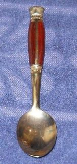 NICE BRONZE AND WOOD COLLECTORS SPOON THAILAND