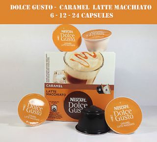 DOLCE GUSTO CARAMEL LATTE MACCHIATO COFFEE 6  12   24 Capsules
