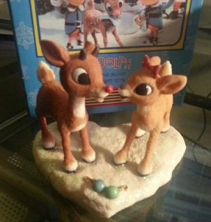 Enesco Rudolph and Clarice Touching Noses Figurine in Box 557323