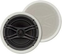 NS IC600 In Ceiling/In Wall Flush Speakers 6 Woofer (White) Pair