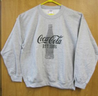 Coca Cola Gray Sweatshirt   X Large  NEW