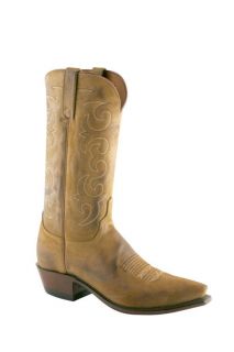 Lucchese Mens Wax Comanche Cowboy Western Boots Sand Burnished NV1502