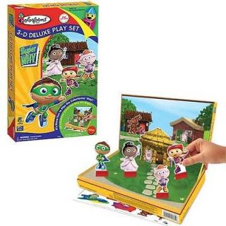 Super Why 3 D Colorforms Deluxe Play Set, inc. all 4 characters and