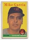 1958 TOPPS #196 MIKE GARCIA CLEVELAND INDIANS VERY GOO