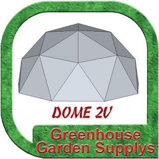 GREENHOUSE GEODESIC DOME FRAME 12 FT. 2V Frequency   With Marine Poly