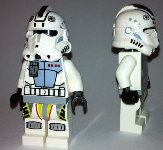 CLONE TROOPER lego star wars commander black head clone shock pilot