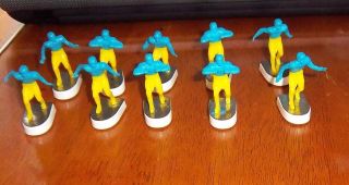 coleco football team 1970s table top football players