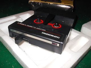 NOS STEREO CASSETTE ADAPTOR FOR 8 TRACK PLAYERS ( SPARKOMATIC )