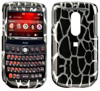 NEW BLACK GIRAFFE SKIN HARD CASE COVER FOR T MOBILE HTC DASH 3G PHONE