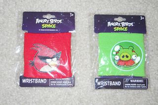 Angry Birds Space knit wristbands Choose from Red Bird or Green Pig