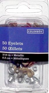 Colorbok 3/16 50 Metallic Round Eyelets