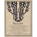NEW BADGER Prayer Parchment Poster 8.5X11 Wicca, Pagan